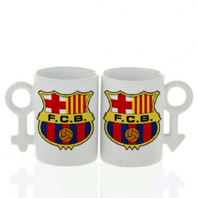 Кружки XX+XY пара с логотипом Барселона